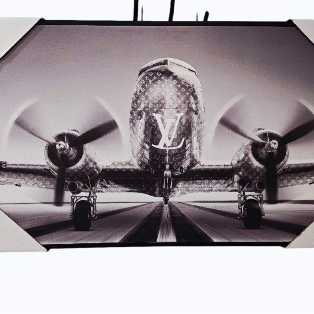 Studio Vista Photography Monochrome Wheels Up Louis Vuitton Framed Wall Decor - Picture 2 of 9